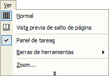 Captura Menú “Ver” Captura Menú “Ver”