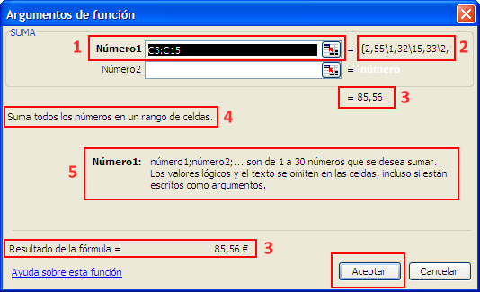 Captura ventana ”Argumentos de función”
