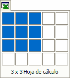 Captura cuadrícula para insertar una hoja Excel