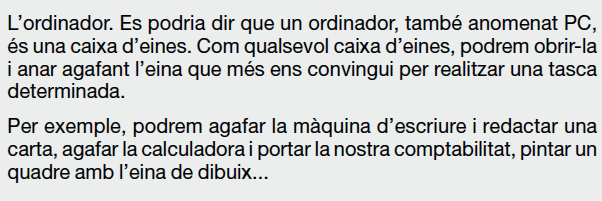 Exercici d'escriptura