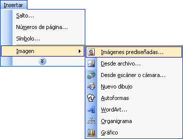 Inserir imatges predissenyades
