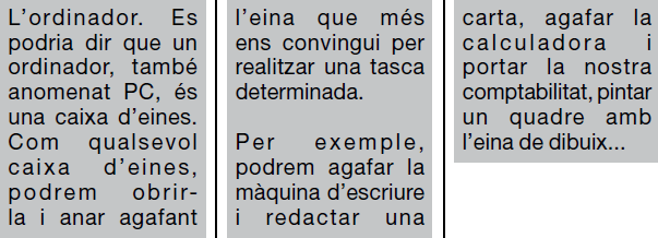 Línia entre columnes