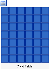 Quadre de selecció de files e columnes amb algunes seleccionades