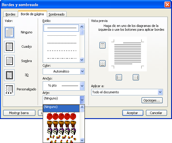 Quadre vores i ombrejat desplegat art
