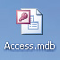 captura del icono de un archivo de Access