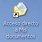 captura del icono de acceso directo a Mis documentos