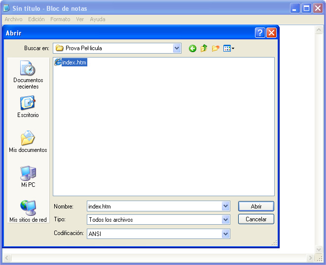 Captura finestra Abrir