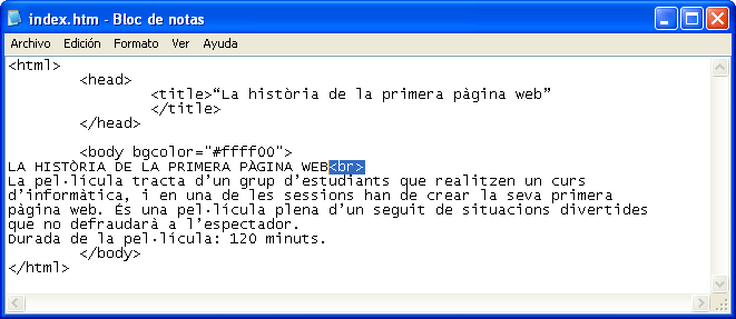 Captura codi incloure línia en blanc