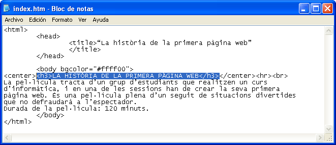 Captura codi mida text