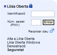 Captura Apartat Línia oberta