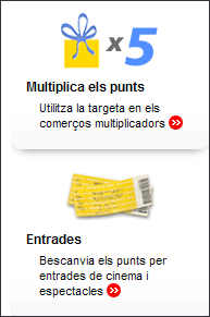 Captura enllaç Multiplica els punts i enllaç Entrades