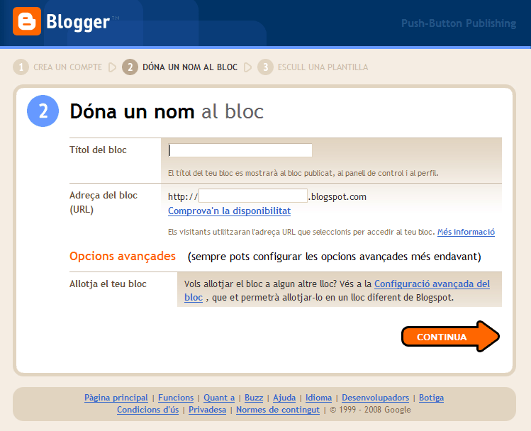 Captura finestra Dóna un nom al bloc
