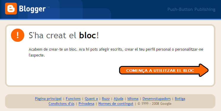 Captura finestra S'ha creat un bloc!