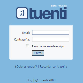 Captura pàgina principal Tuenti