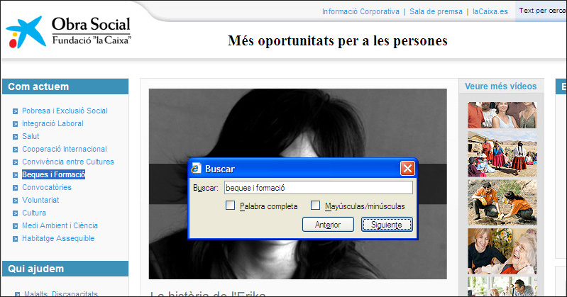 Captura finestra Buscar