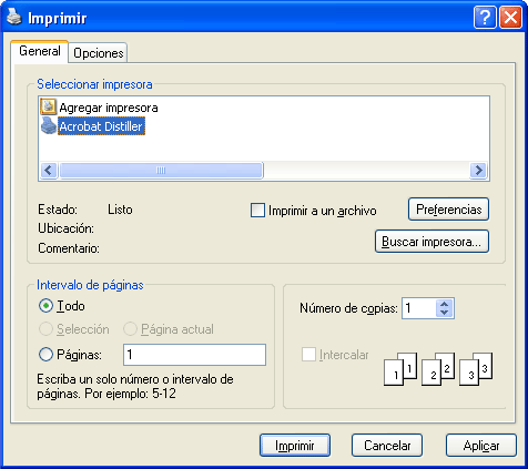 Captura finestra Imprimir