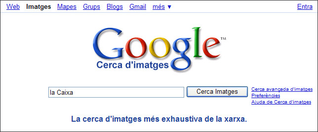 Captura menú del Google