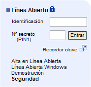 Captura Apartado Línea abierta